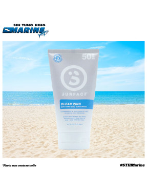 Crème solaire CLear Zinc | SPF 50 UVA/UVB | 5 oz | Hyppoallergénique - SURFACE