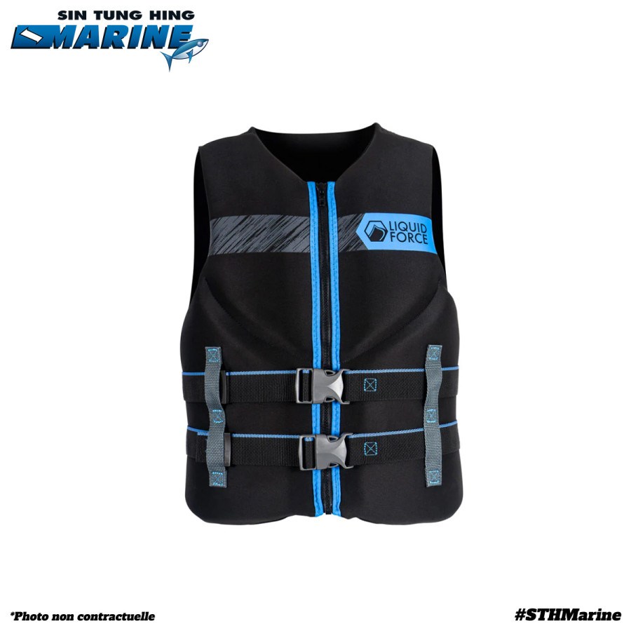 Gilet de sauvetage Classic Hinge CGA | Couleur noire/bleue | Taille XXL - LIQUID FORCE