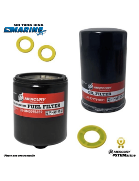 KIT RÉVISION 100H VERADO 300 CV - MOTEUR TAHITI MERCURY MARINER - CONTENU