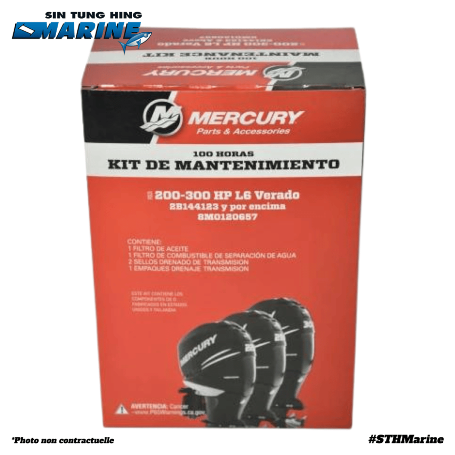 KIT RÉVISION 100H VERADO 300 CV - MOTEUR TAHITI MERCURY MARINER