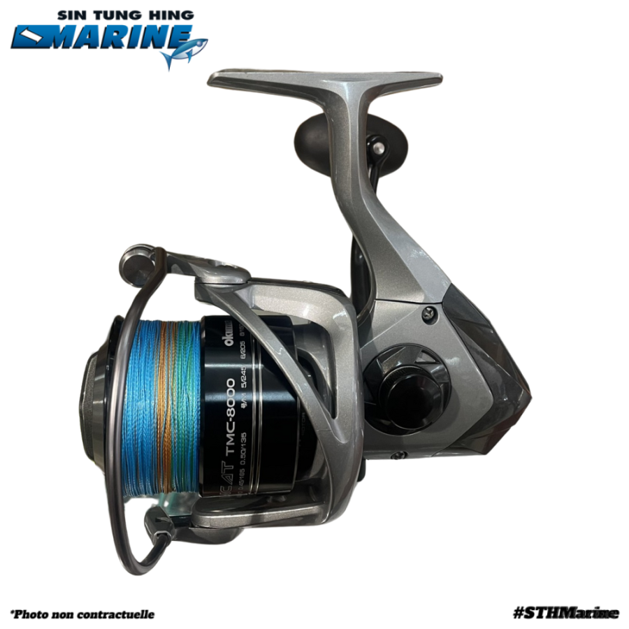 PACK OKUMA REEL TOMCAT 8000 AVEC TRESSE