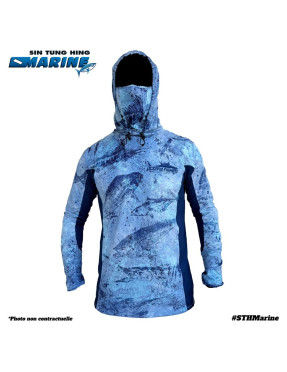 LONG SLEEVE GYOTAKU LIGHT BLUE OCEANS FISHING