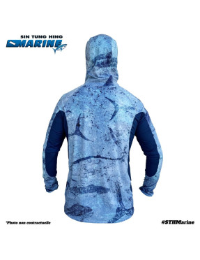 LONG SLEEVE GYOTAKU LIGHT BLUE OCEANS FISHING