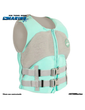 GILET LF HEARTBREAK CGA LG MINT/HEATHER