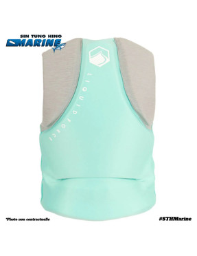 GILET LF HEARTBREAK CGA MD MINT/HEATHER