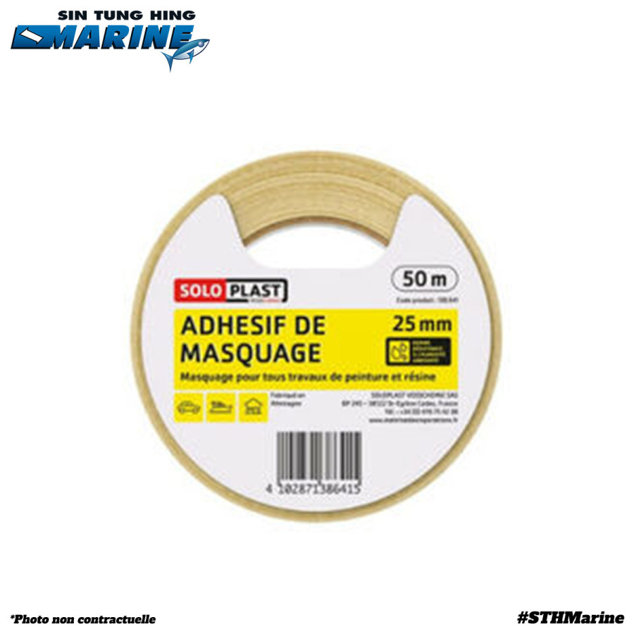 ADHESIF DE MASQUAGE 50M X 25MM