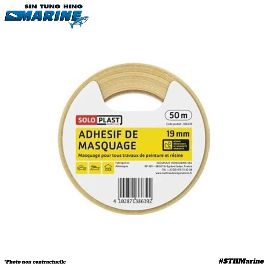ADHESIF DE MASQUAGE 50M X 19MM