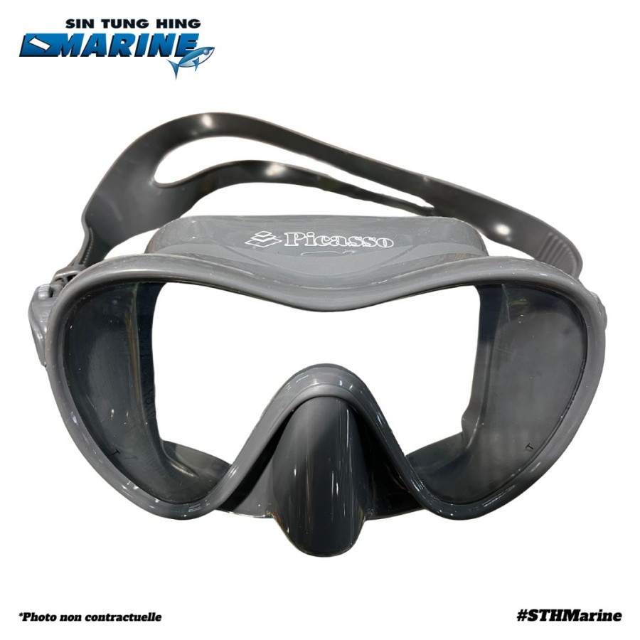 MASQUE PICASSO UNO GRIS - plongée et chasse sous marine - STH Marine Tahiti