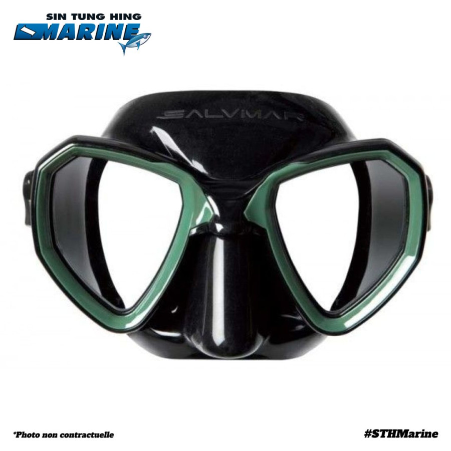 MASQUE NOHA NOIR/VERT Caviar - STH Marine Tahiti - Chasse et plongée sous marine