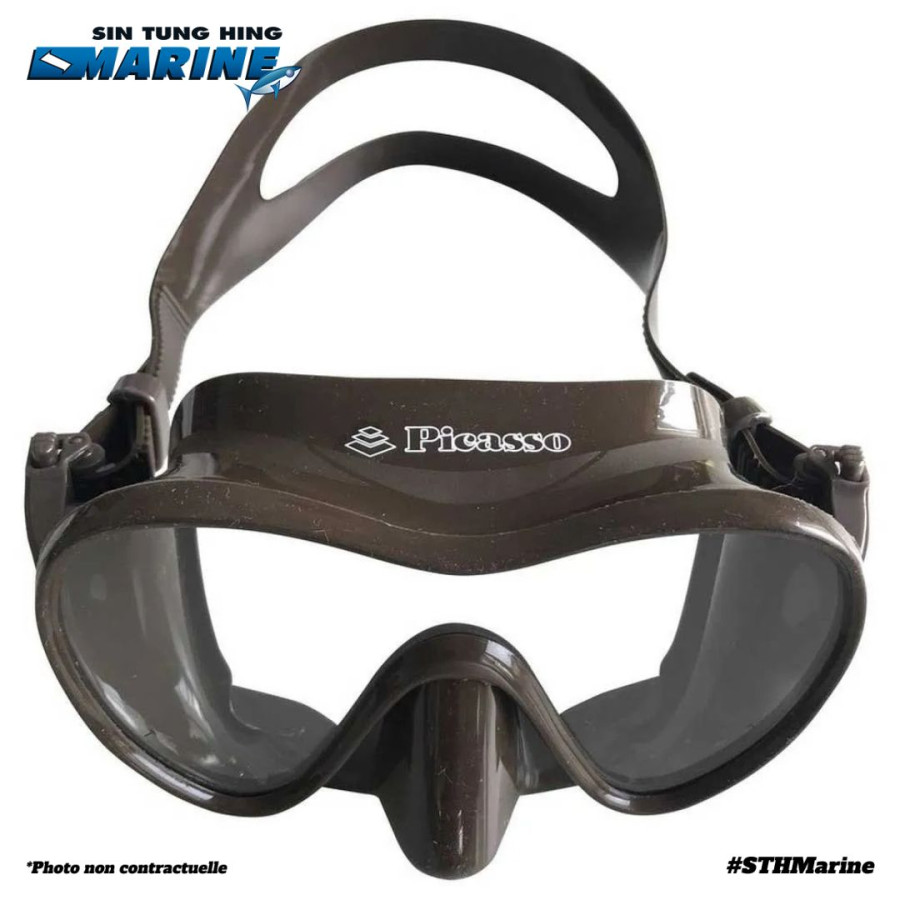 MASQUE PICASSO UNO MARRON - plongée et chasse sous marine - STH Marine Tahiti