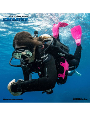 MASQUE SOLO WHITE/JUPE NOIR  SCUBAPRO - Plongée sous marine - STH Marine Tahiti