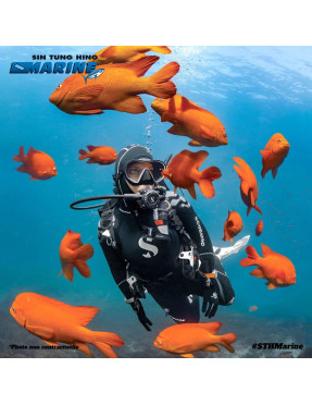 MASQUE SOLO WHITE/JUPE NOIR  SCUBAPRO - Plongée sous marine - STH Marine Tahiti