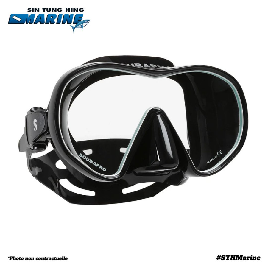 MASQUE SOLO WHITE/JUPE NOIR  SCUBAPRO - Plongée sous marine - STH Marine Tahiti