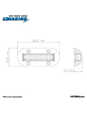 UNDERWATER LIGHT 6 LED WHITE