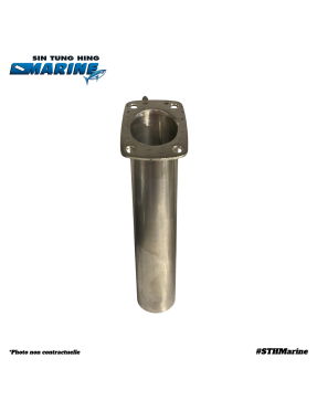 PORTE CANNE BASE CARREE 30° Inox 316