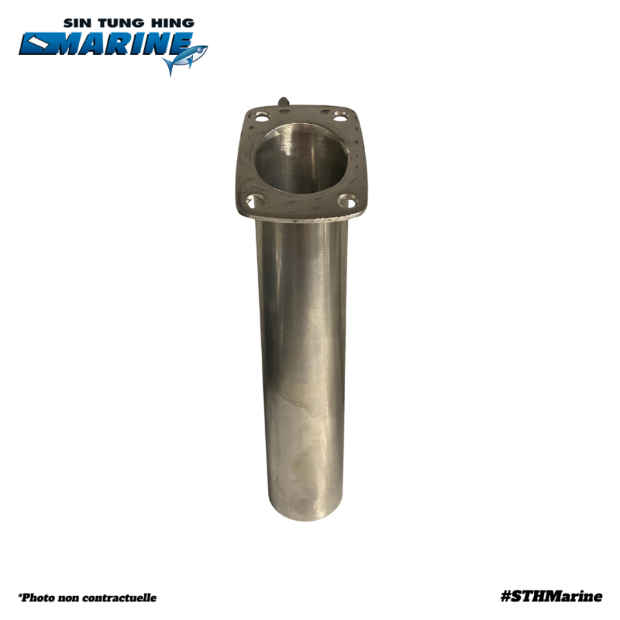 PORTE CANNE BASE CARREE 30° Inox 316