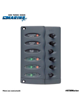 PANNEAU CSP6 S/PROOF C/W FUSE GREY MC8