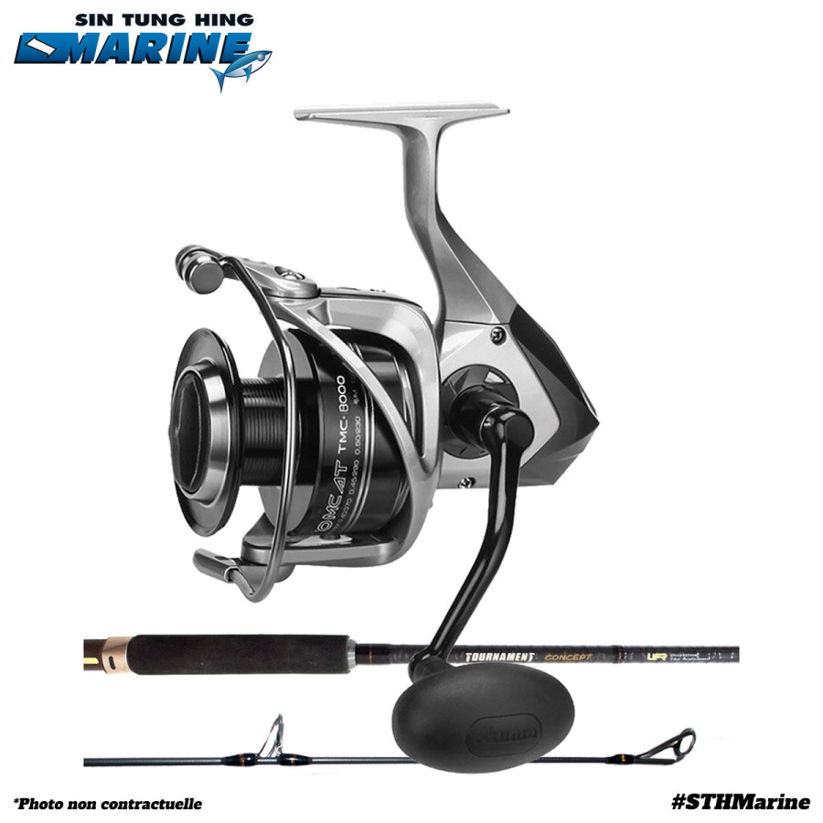PACK CANNE OKUMA 7,9 & MOULINET  TOMCAT 8000 BRAID